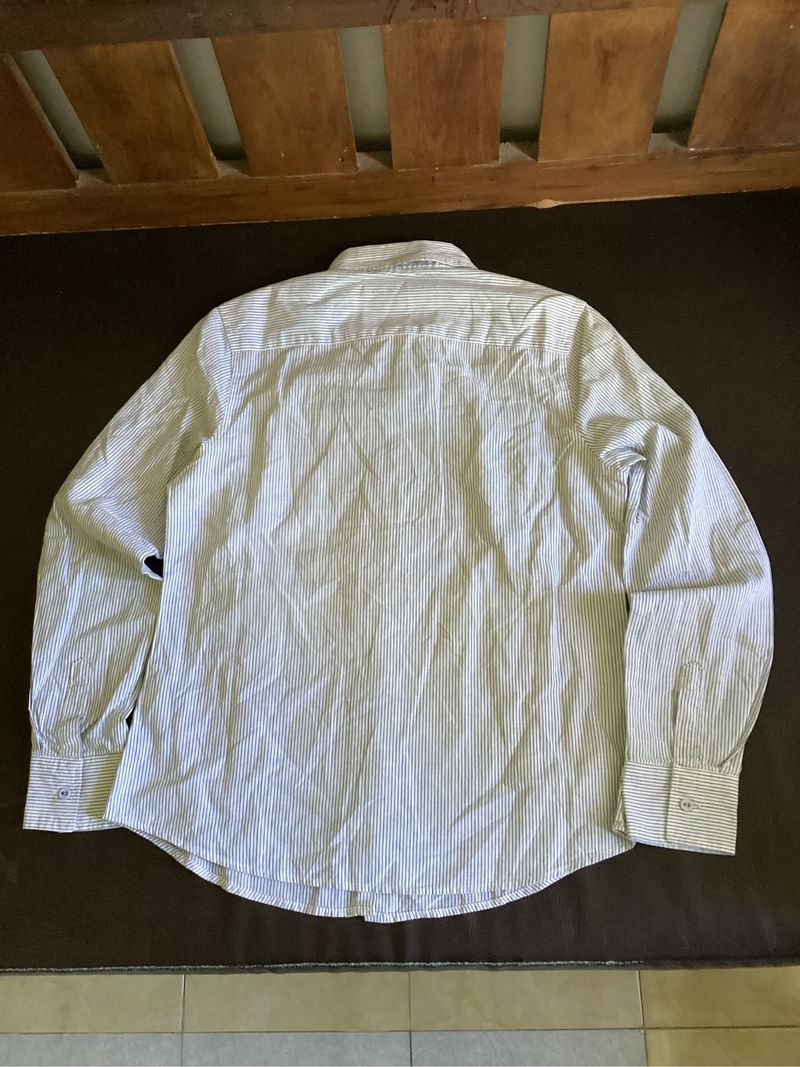 Kemeja formal work G10rd4no Stripe basic white, foto 5