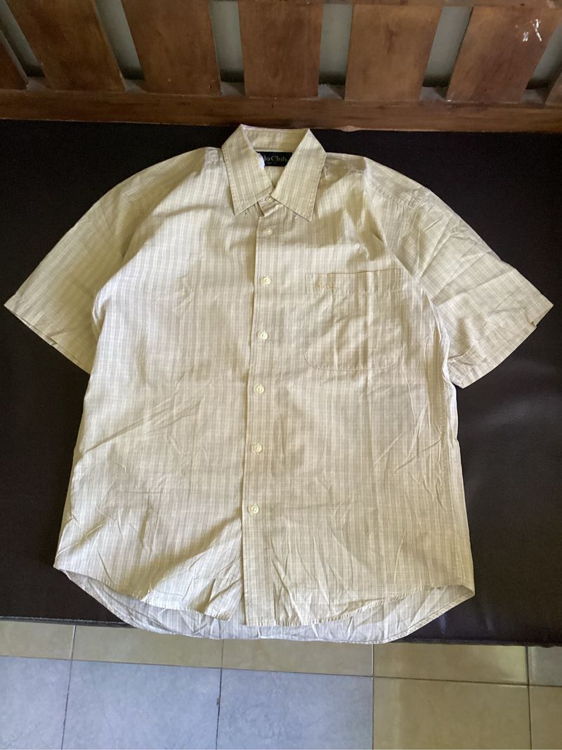 Kemeja Work shirt Cream Stripe P0l0 Clvb basic, foto 3