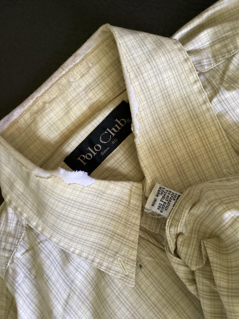 Kemeja Work shirt Cream Stripe P0l0 Clvb basic, foto 3