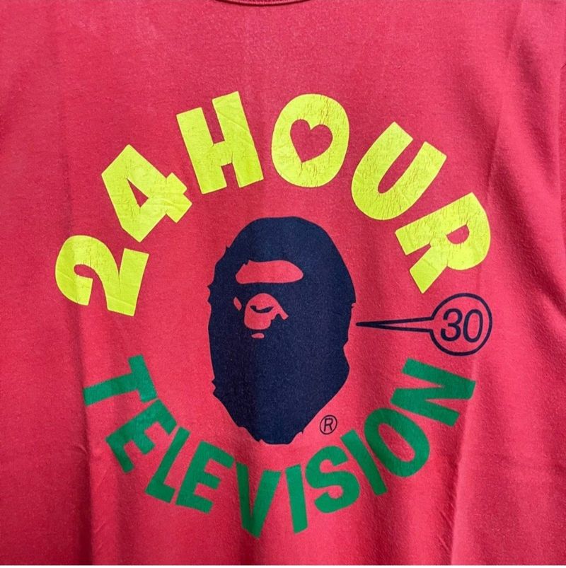 kaos bape x 24 hour tv, foto 3