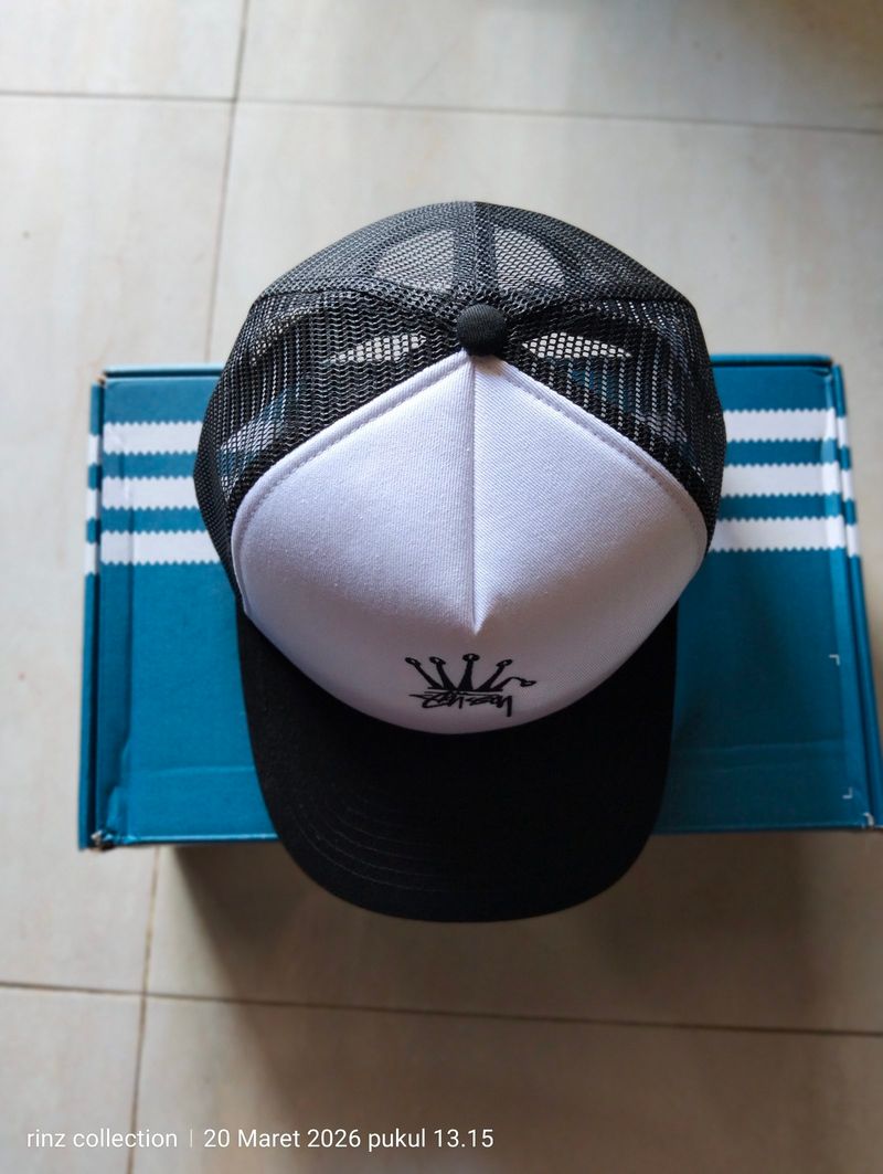 Stussy crown stock tracker cap black, foto 2