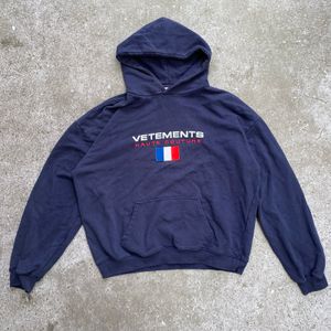 Vetemens Haute Couture Logo Hoodie Made in Portugal Authenti