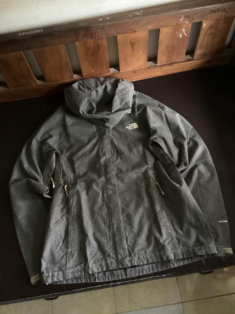 windbreaker jaket Th3 n0rth F4c3 Gray Basic, foto 5