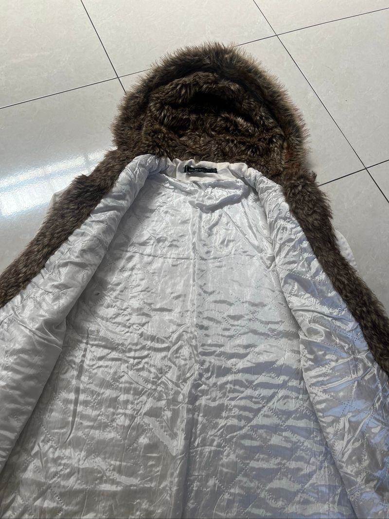 White Denim Furr Jacket/Coat, foto 5