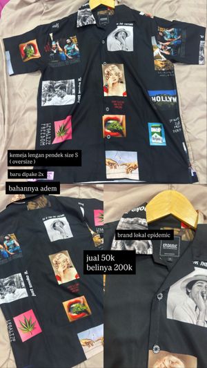 Kemeja oversize black