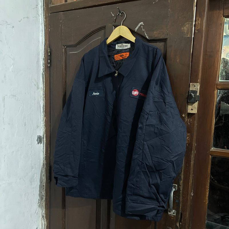 Vintage CINTAS USA Work Jacket Quilted Navy Canvas, foto 3