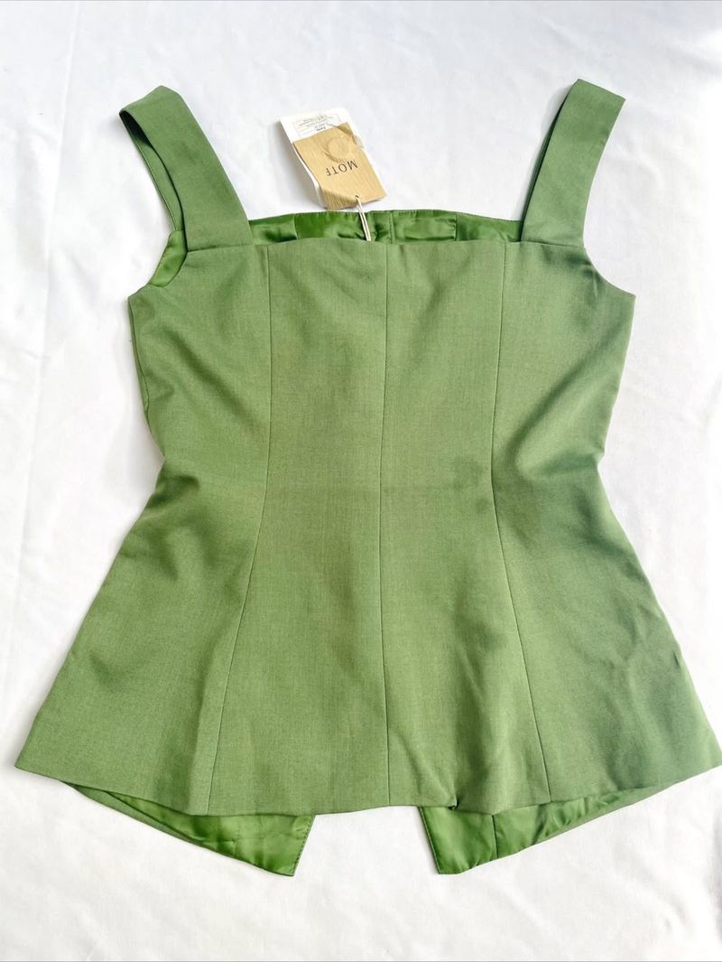 NEW WITH TAG Green Sleeveless Blazer, foto 3