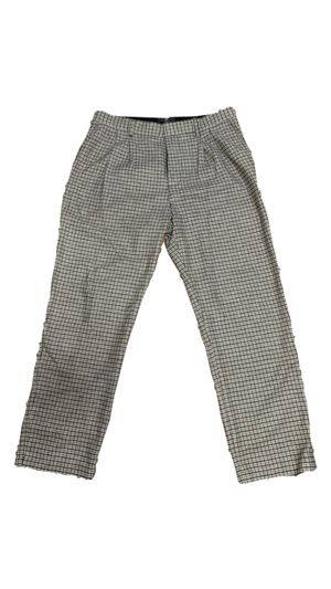 h&m plaid relaxed trousers