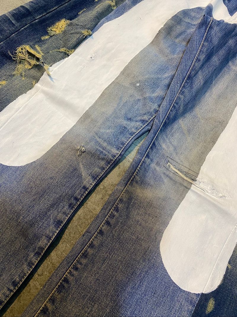Rework jeans evisu wide barrel, foto 4