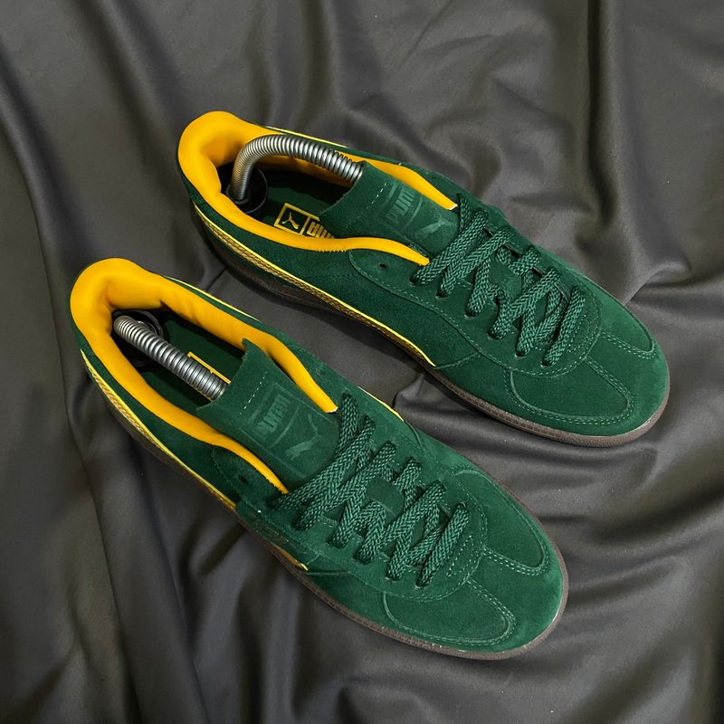 Puma Gorpcore Casual Sneakers Pria green yellow, foto 4