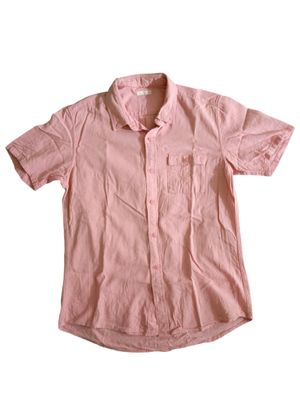 fit pink shirt, kemeja pink