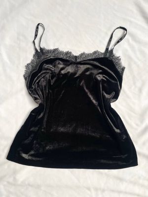 Black Velvet Cami Top