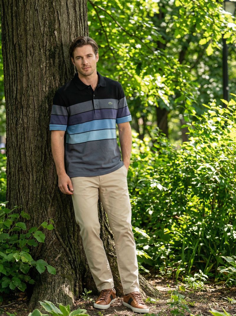 Lacoste Multicolor Polo Shirt, foto 4