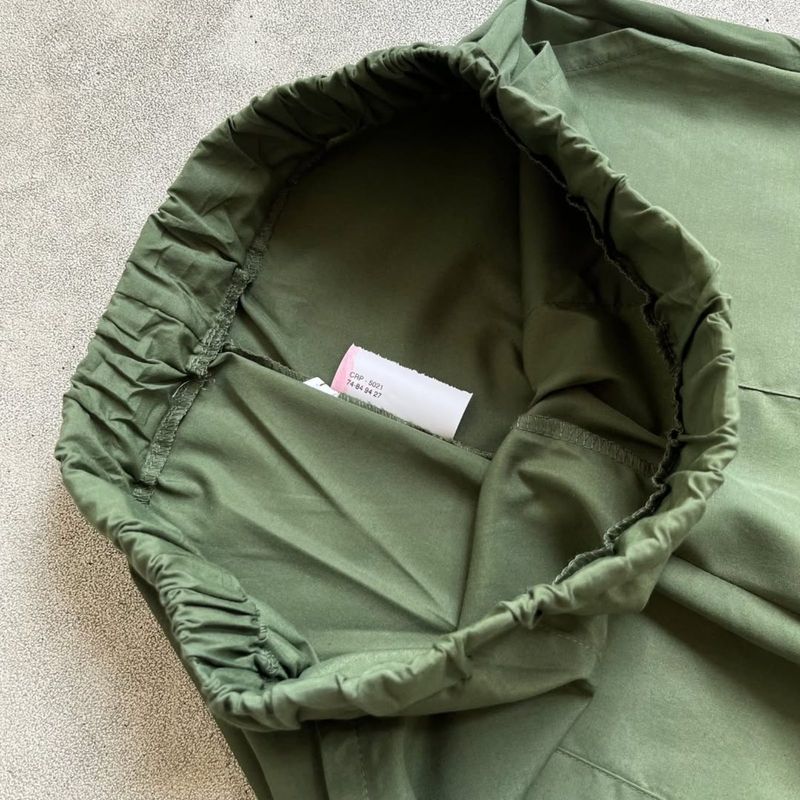 Basic fatigue relaxed longpants wide leg olive green, Loose, foto 6