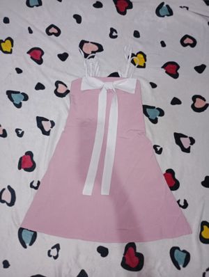 pink bow dress