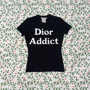 dior addict 2000s vintage tee