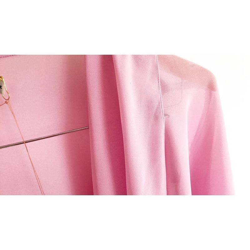 Minimalist Kimono Wanita pink, foto 3