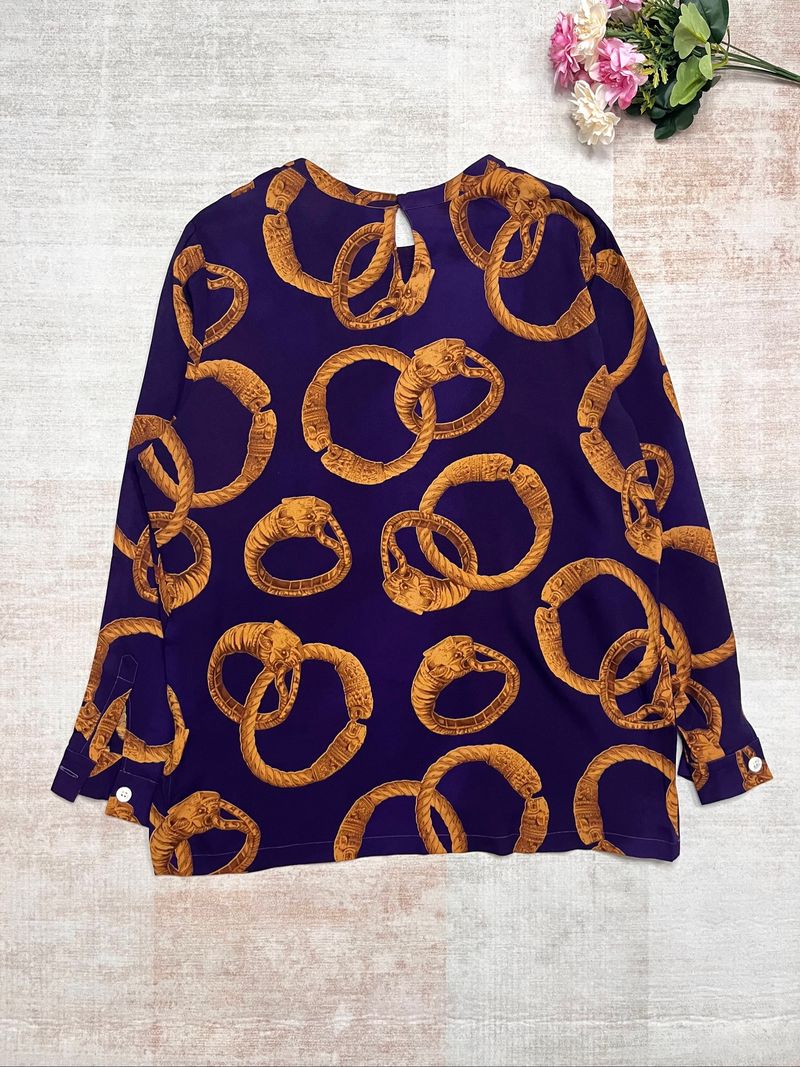 Vintage 90s Forma Zero by GianFranco Ferre Chain Print Itali