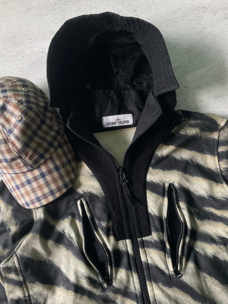 Rare Stone Island White Tiger Camo Wool Blend jacket, foto 6