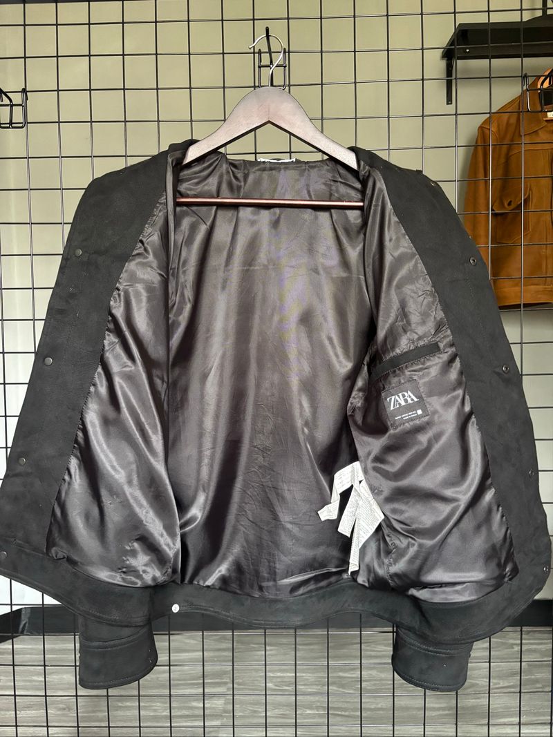 ZARA BUTTON SUEDE JACKET, foto 4