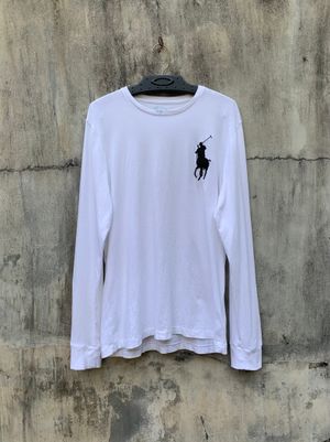 Polo Ralph Lauren Big Logo White Longsleeve Tee