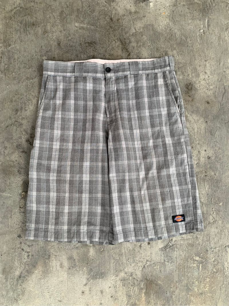 dickies short plaid cell pocket, foto 2