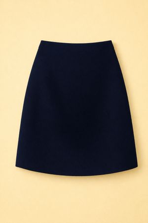Rok Wanita Biru Dongker Selutut