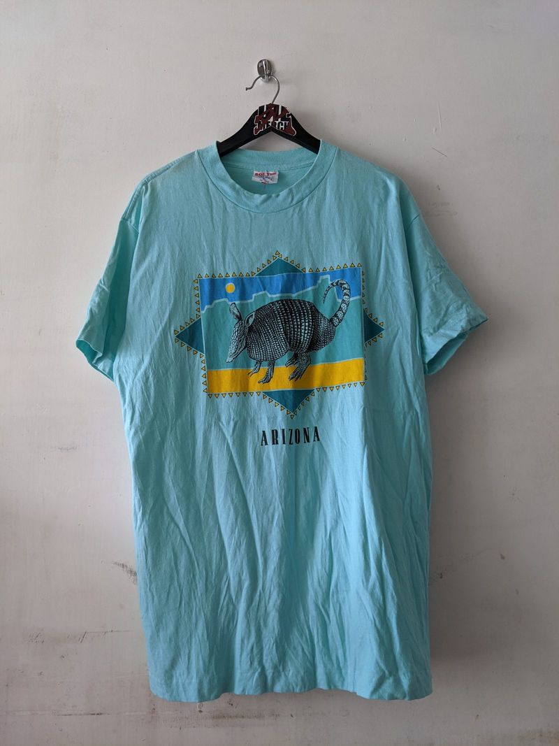 Vintage SofTee Tee Jays "Arizona Armadillo" 90s Graphic Tee, foto 2