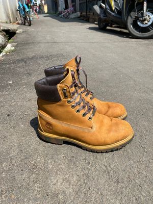 Timberland Streetwear Y2K Boots Pria brown yellow