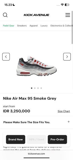 Airmax 95 Smoke Grey