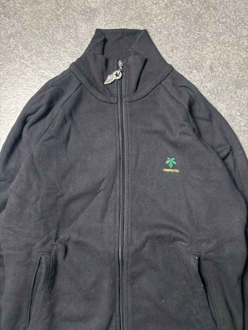 2000s Ozone Rocks Hemprotex Skull Track Jacket, foto 5
