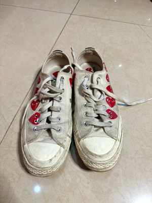 Converse x Cdg PLAY Chuck 70s multiheart