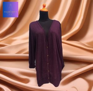 Casual Cardigan Wanita purple