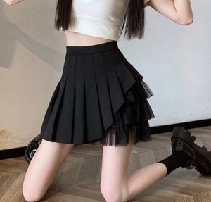 black lace skirt