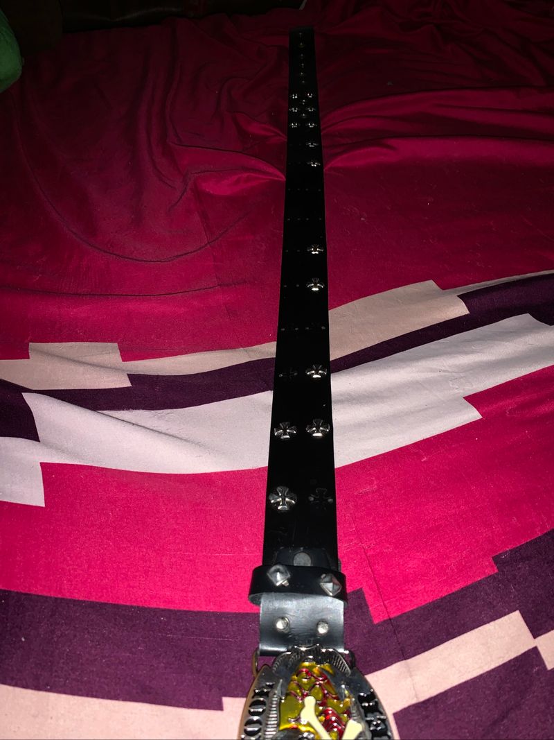 Belts Y2K Tengkorak, foto 3