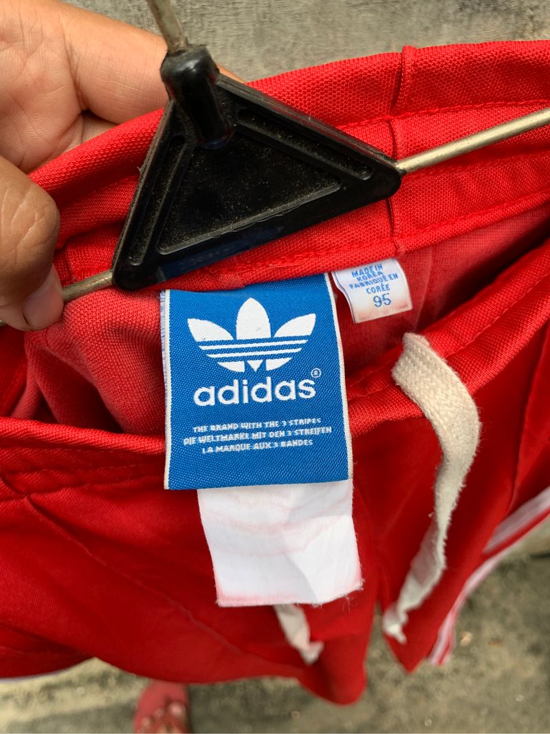 Adidas Firebird 3 Stripes Red Track Pants, foto 5