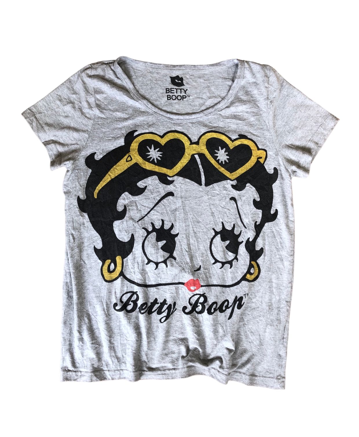 Betty Boop Y2K Emo T-shirt Wanita gray