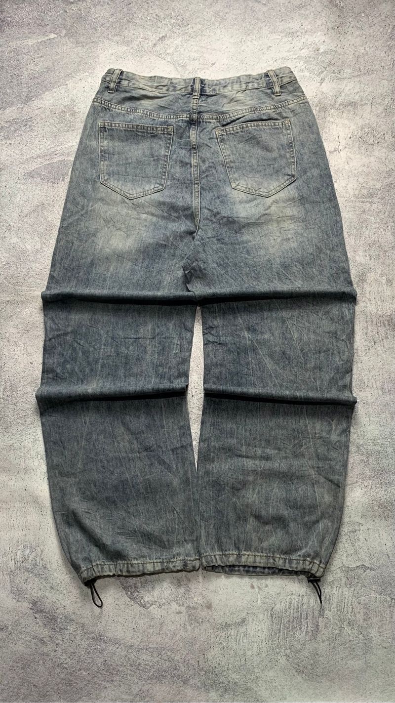 BAGGY JEANS BLUEWASHED BAWAH SERUT⚡️, foto 6
