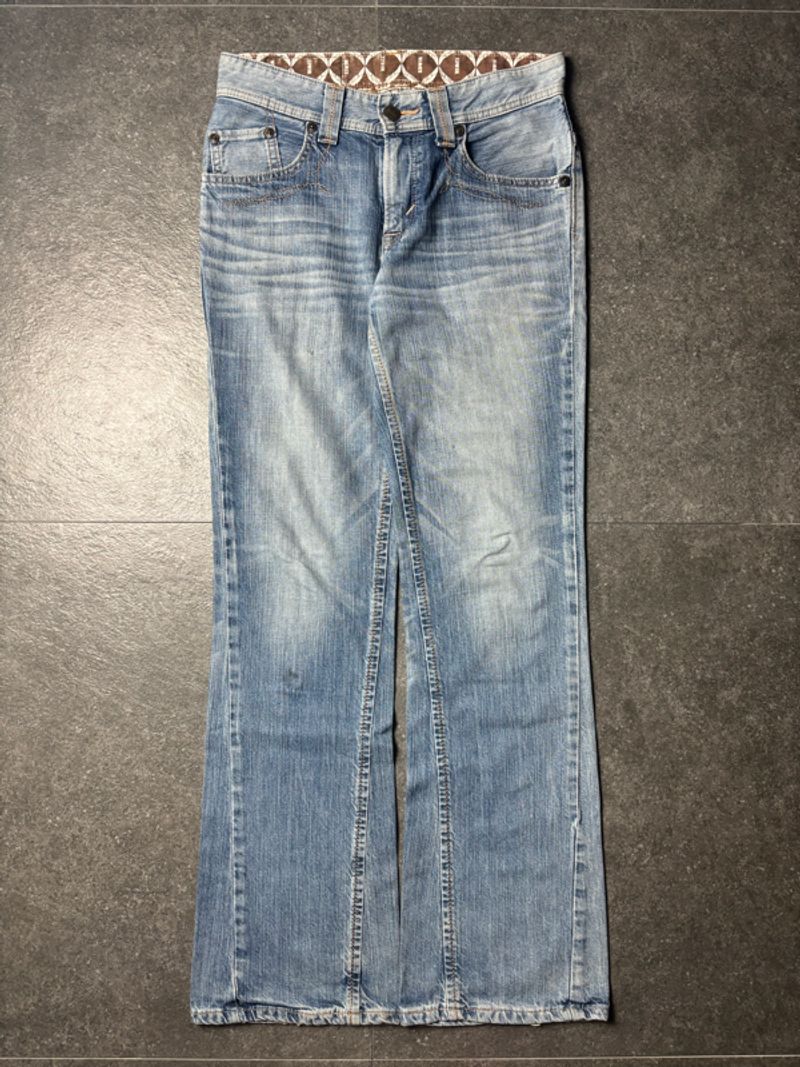 2000s Edwin Leather Pocket Jeans, foto 8