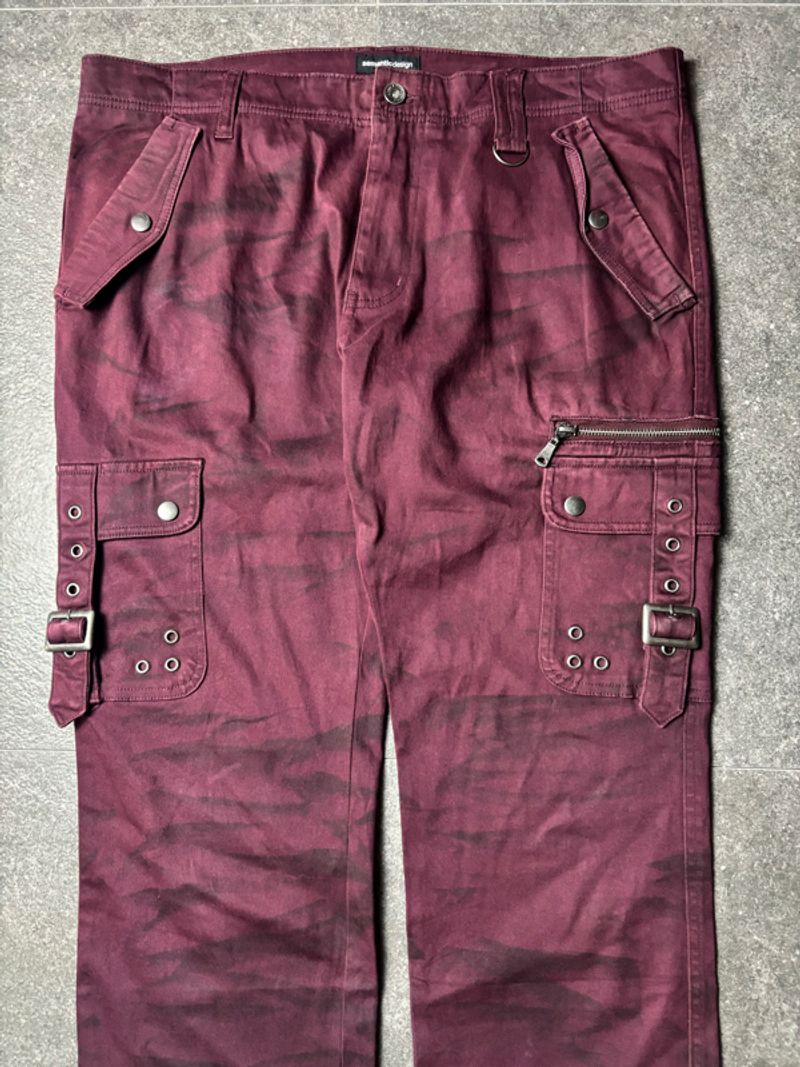 2000s Semantic Design Claw Marks Cargo Pants, foto 2