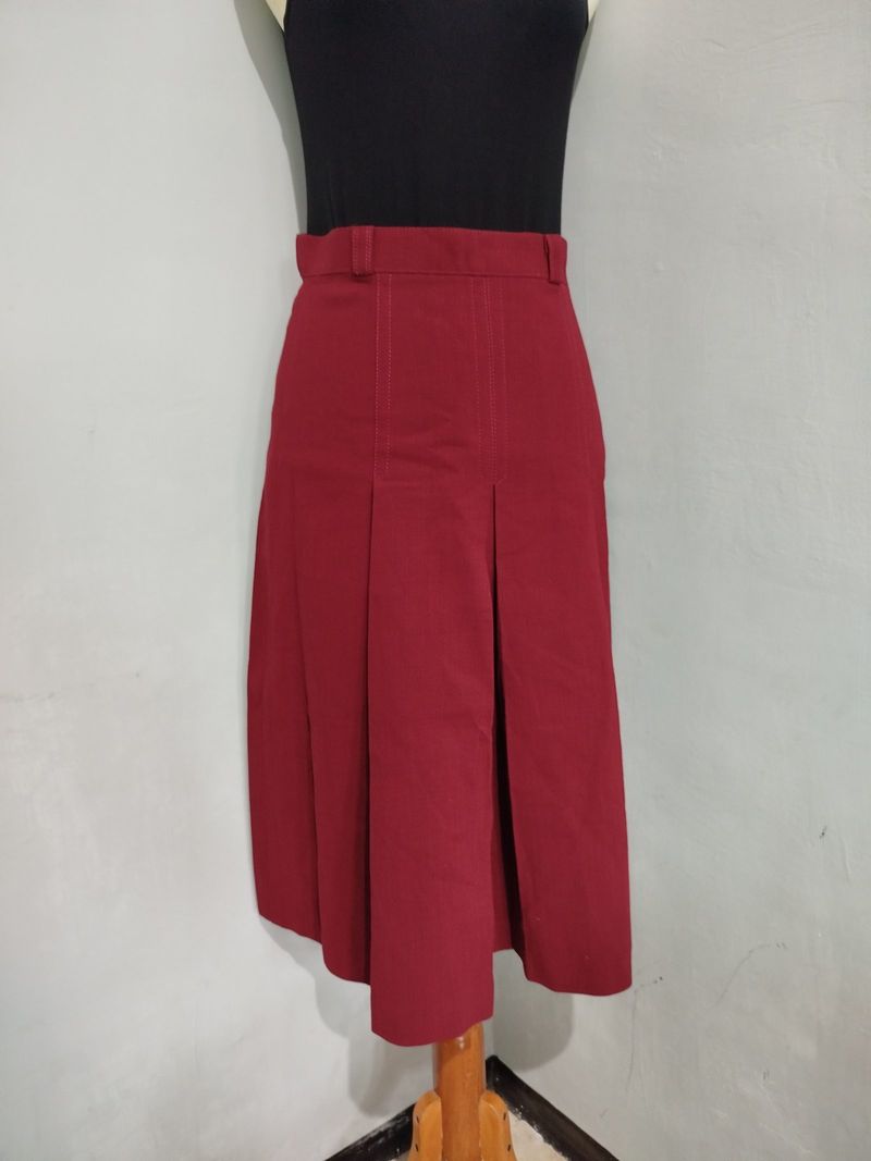 Midi Skirts Red - Skirts Plisket  Y2k, foto 3