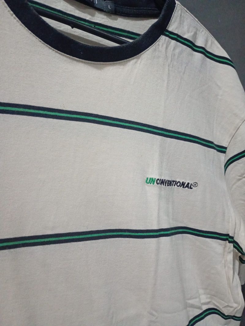 Kaos salur/strip tee shirt, foto 3