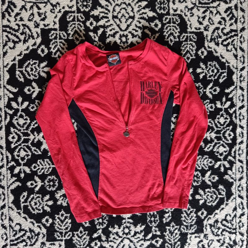 longsleeve zip harley davidson, foto 3