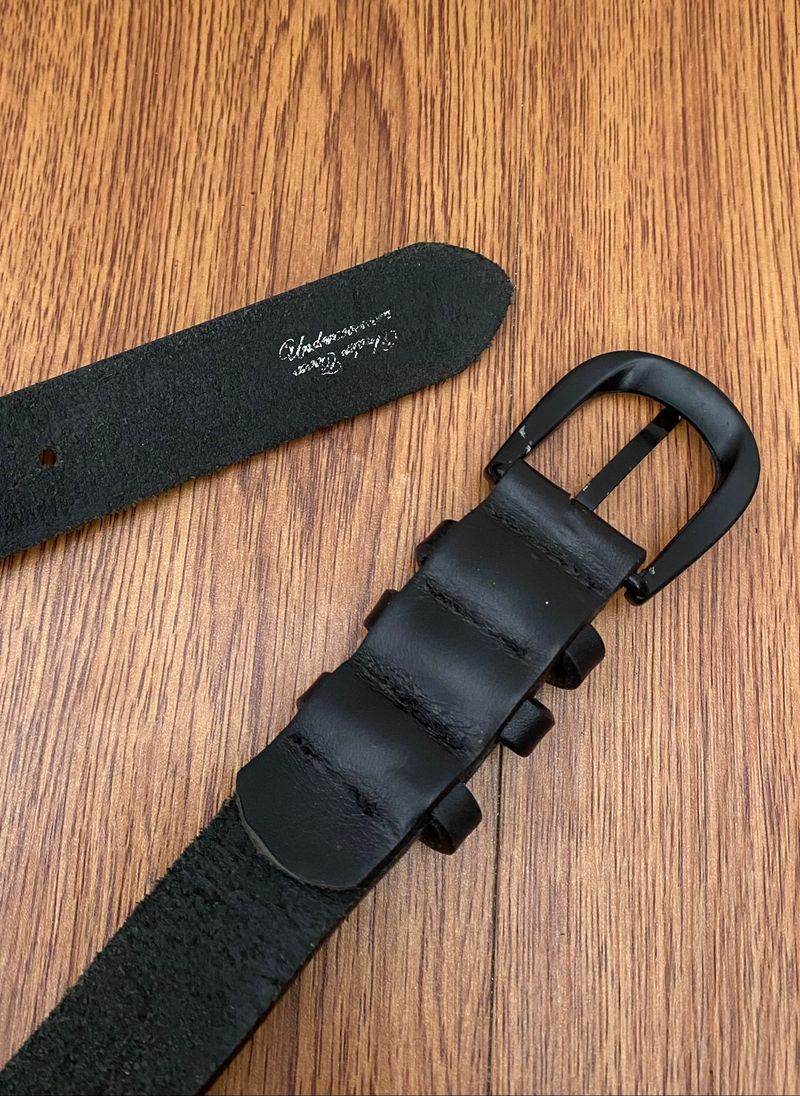 Undercover undercoverism black leather belt, foto 3