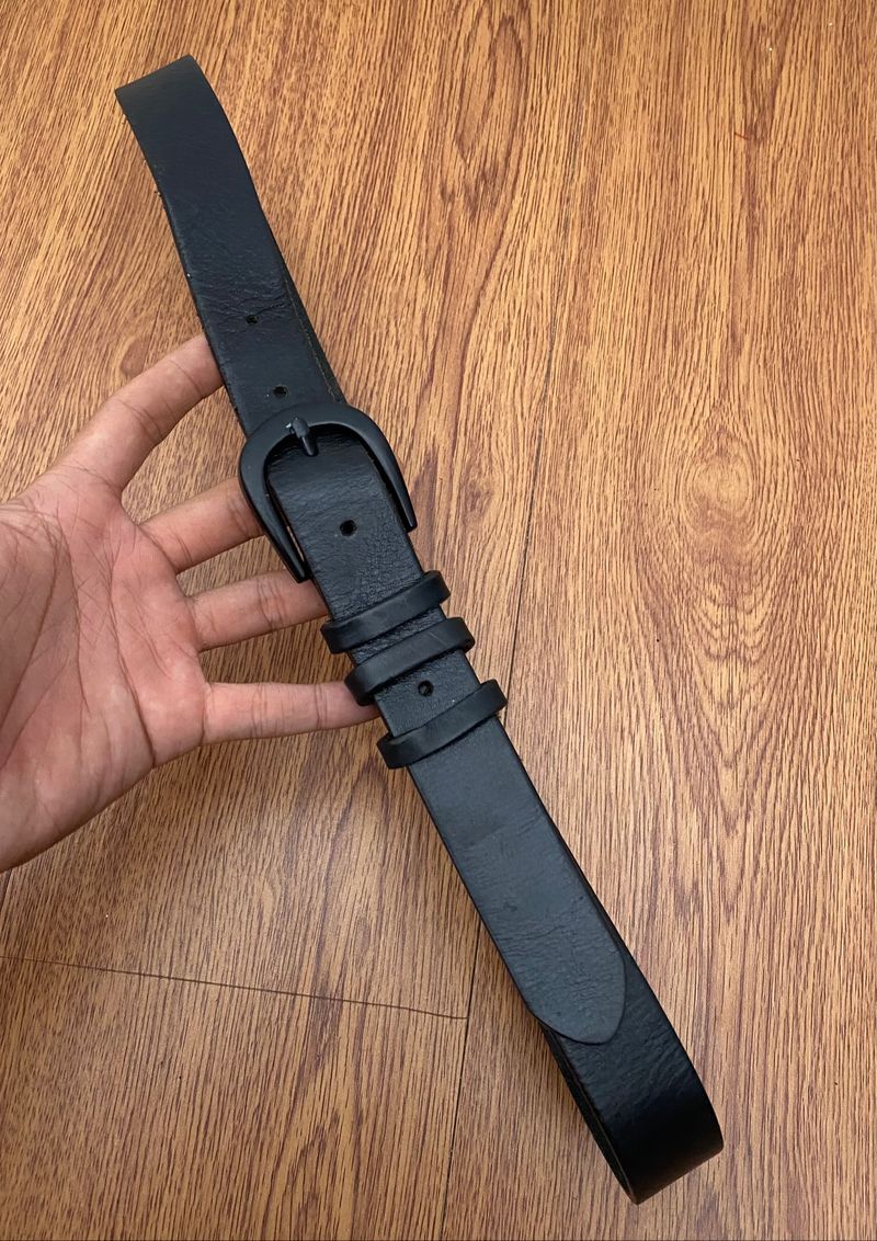 Undercover undercoverism black leather belt, foto 2