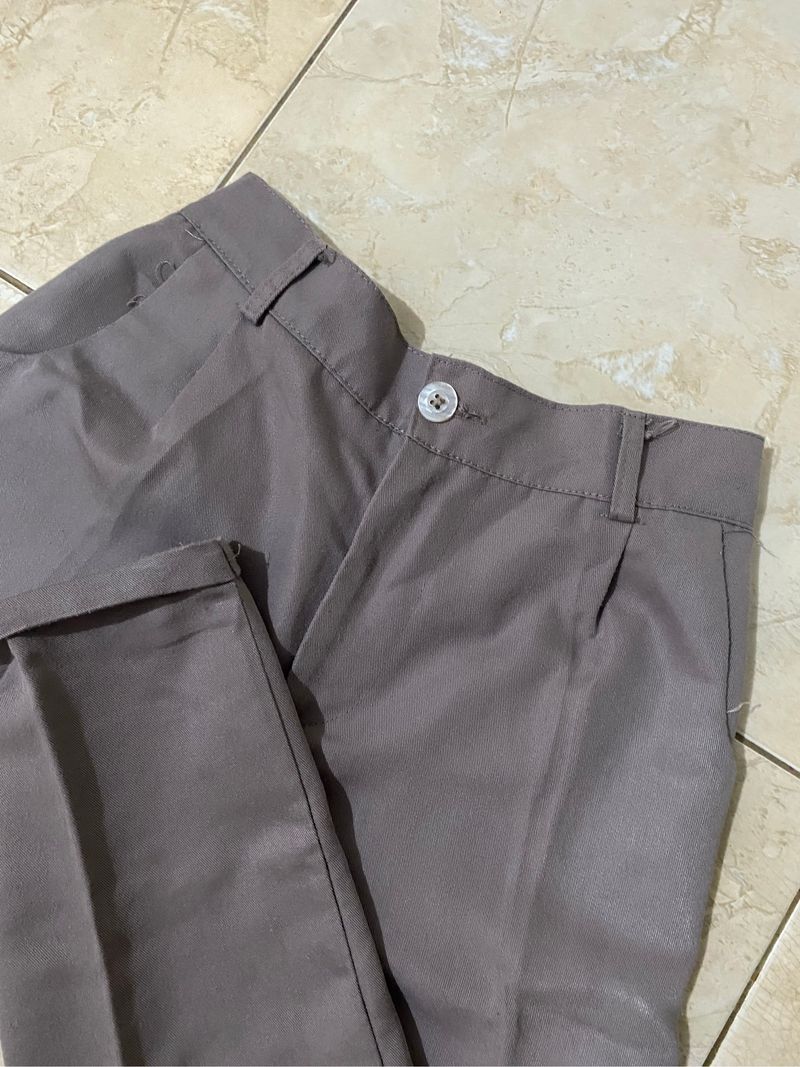 Baggy Pants Cream dan Abu, foto 3