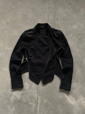 Designer Jacket Rare Denny Rose Italy Ramones Multi Zipper