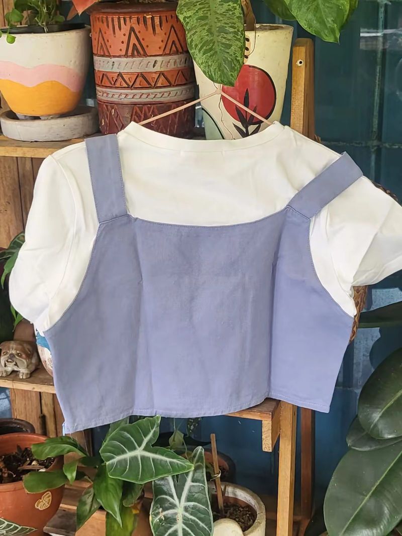 Blues crop anak perempuan, foto 2