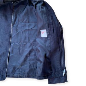 8 second velvet black collarless jacket