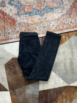 CORDUROY PANTS UNIQLO BLACK BASIC